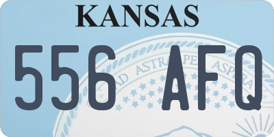 KS license plate 556AFQ