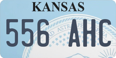 KS license plate 556AHC