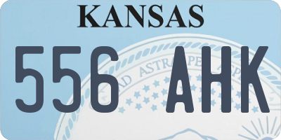 KS license plate 556AHK