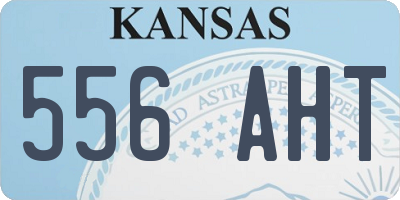 KS license plate 556AHT