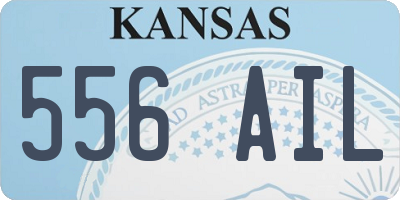 KS license plate 556AIL