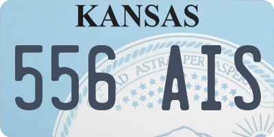 KS license plate 556AIS
