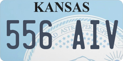 KS license plate 556AIV
