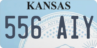 KS license plate 556AIY
