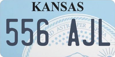 KS license plate 556AJL