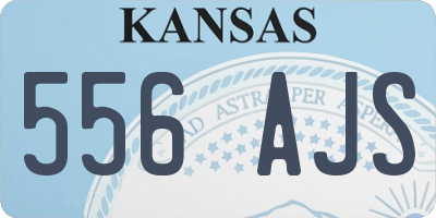 KS license plate 556AJS