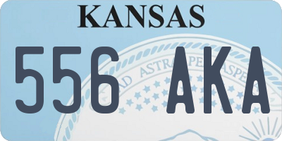 KS license plate 556AKA