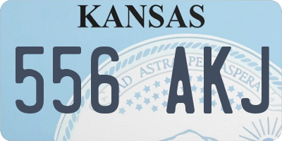 KS license plate 556AKJ