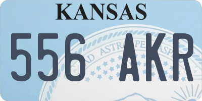 KS license plate 556AKR