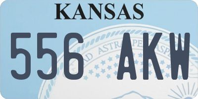 KS license plate 556AKW
