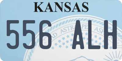 KS license plate 556ALH