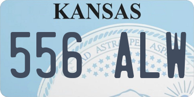 KS license plate 556ALW