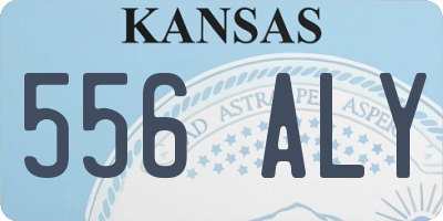 KS license plate 556ALY