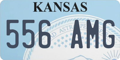 KS license plate 556AMG