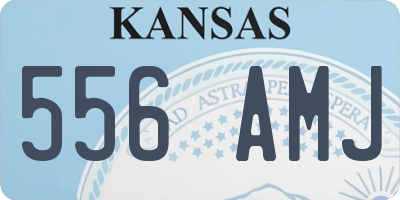 KS license plate 556AMJ