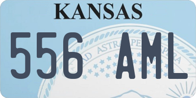 KS license plate 556AML