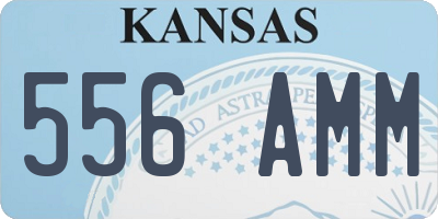 KS license plate 556AMM