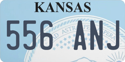 KS license plate 556ANJ