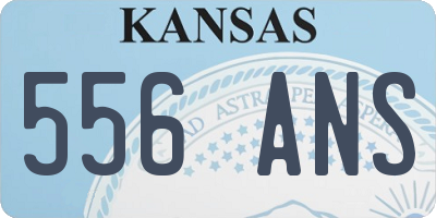 KS license plate 556ANS