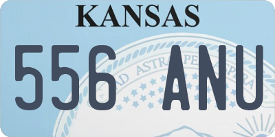 KS license plate 556ANU