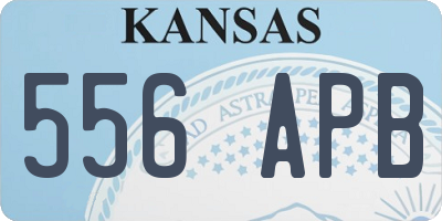 KS license plate 556APB