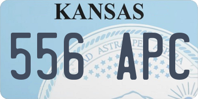 KS license plate 556APC