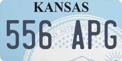 KS license plate 556APG