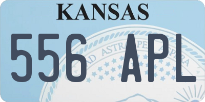 KS license plate 556APL