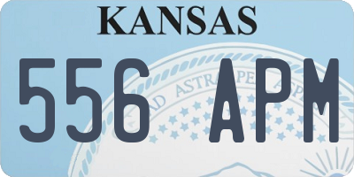 KS license plate 556APM