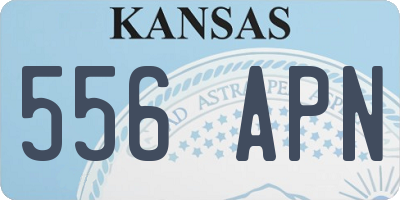 KS license plate 556APN