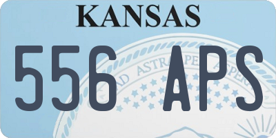 KS license plate 556APS