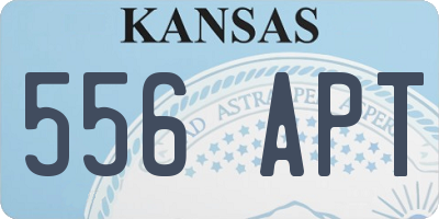 KS license plate 556APT