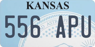 KS license plate 556APU