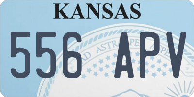 KS license plate 556APV