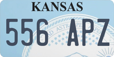 KS license plate 556APZ