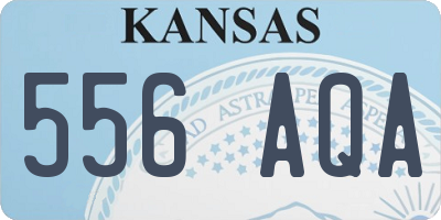 KS license plate 556AQA