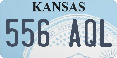 KS license plate 556AQL