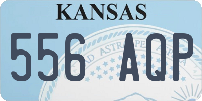 KS license plate 556AQP