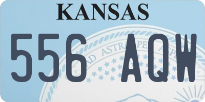 KS license plate 556AQW