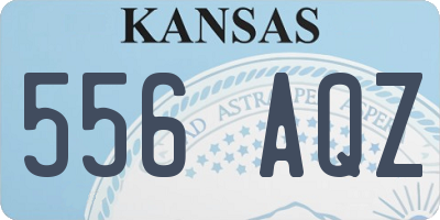 KS license plate 556AQZ