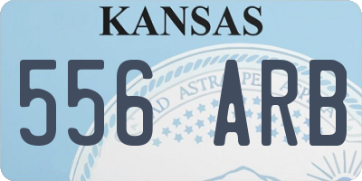 KS license plate 556ARB