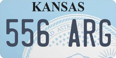 KS license plate 556ARG