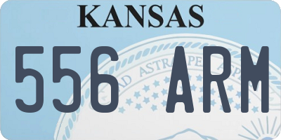 KS license plate 556ARM