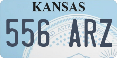 KS license plate 556ARZ