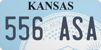 KS license plate 556ASA