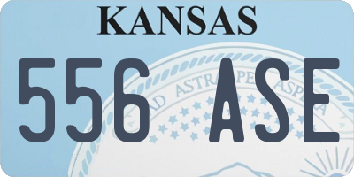 KS license plate 556ASE