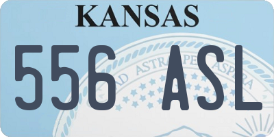 KS license plate 556ASL