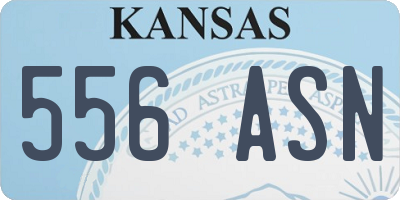 KS license plate 556ASN