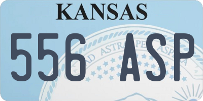KS license plate 556ASP