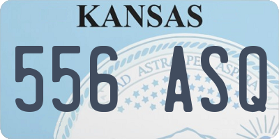 KS license plate 556ASQ